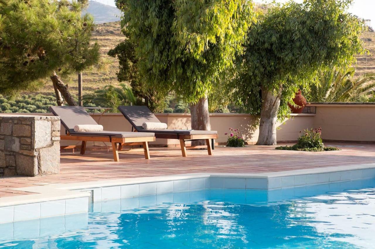 White Sand Villa. Spacious Villa With Prive Pool. Agia Pelagia  Buitenkant foto